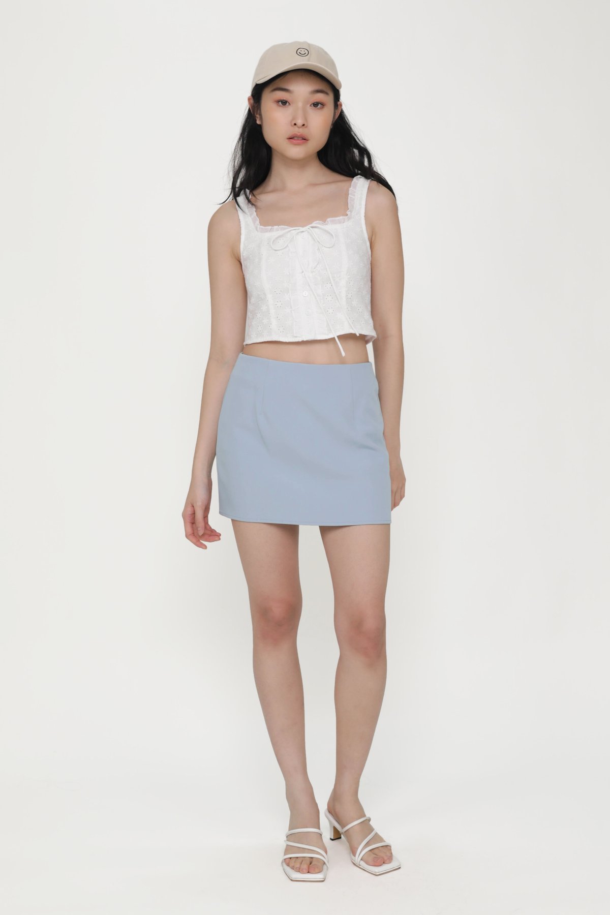 Halle Basic Skorts (Sky Blue)