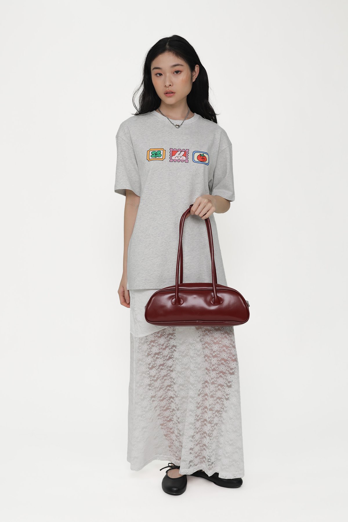 Keep Growing Oversized Tee (Heather Grey)