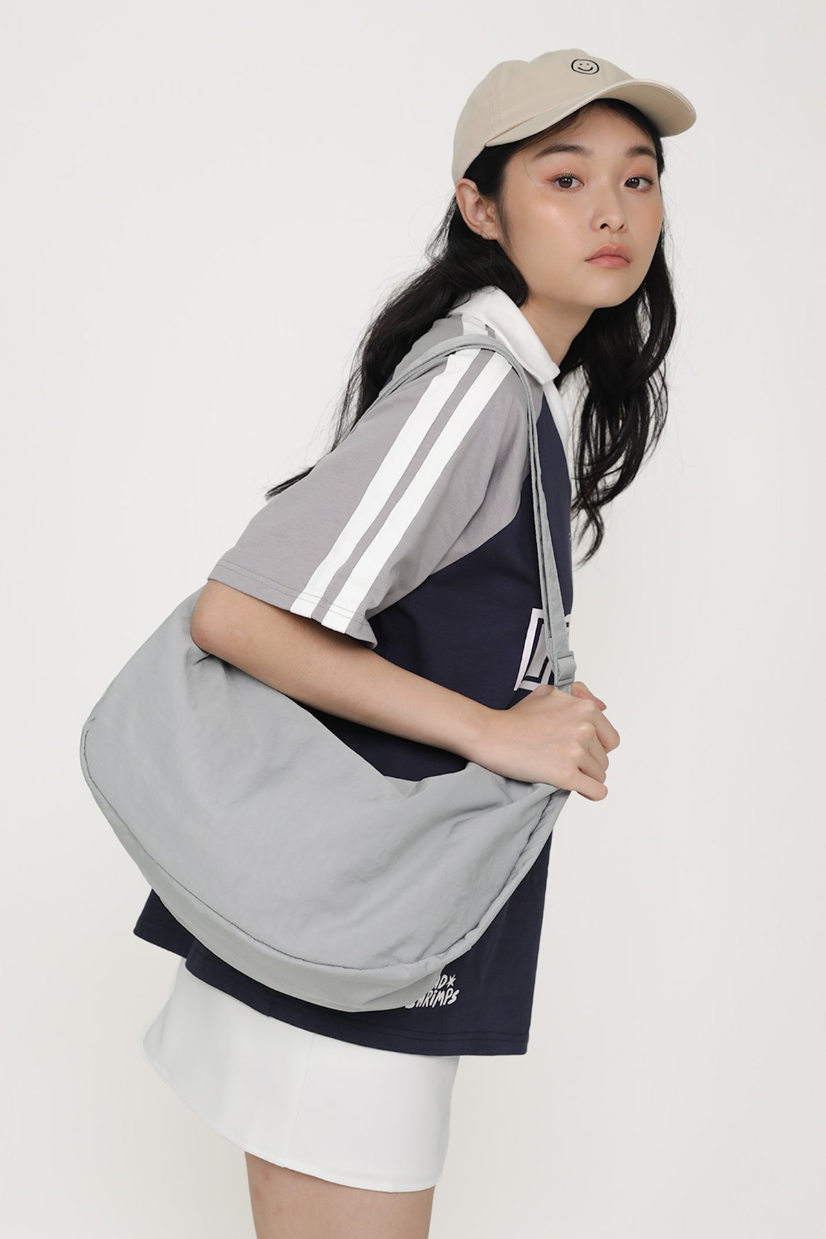 Taffy Hobo Sling Bag (Light Grey)