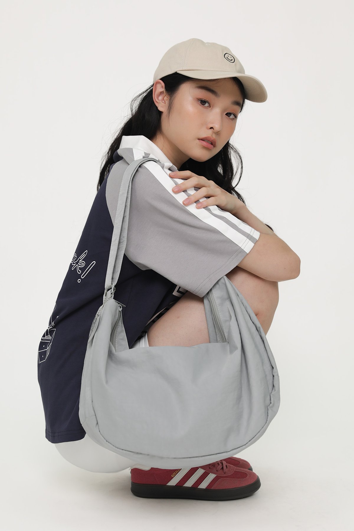 Taffy Hobo Sling Bag (Light Grey)