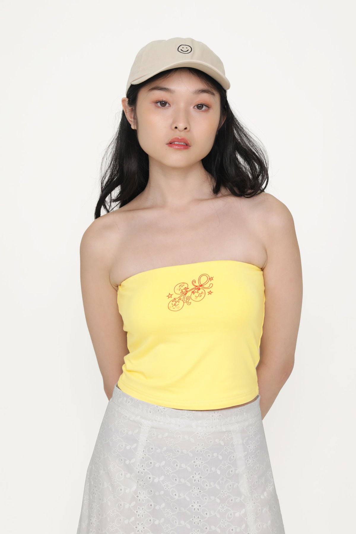 Tomato Garden Tube Padded Top (Yellow)