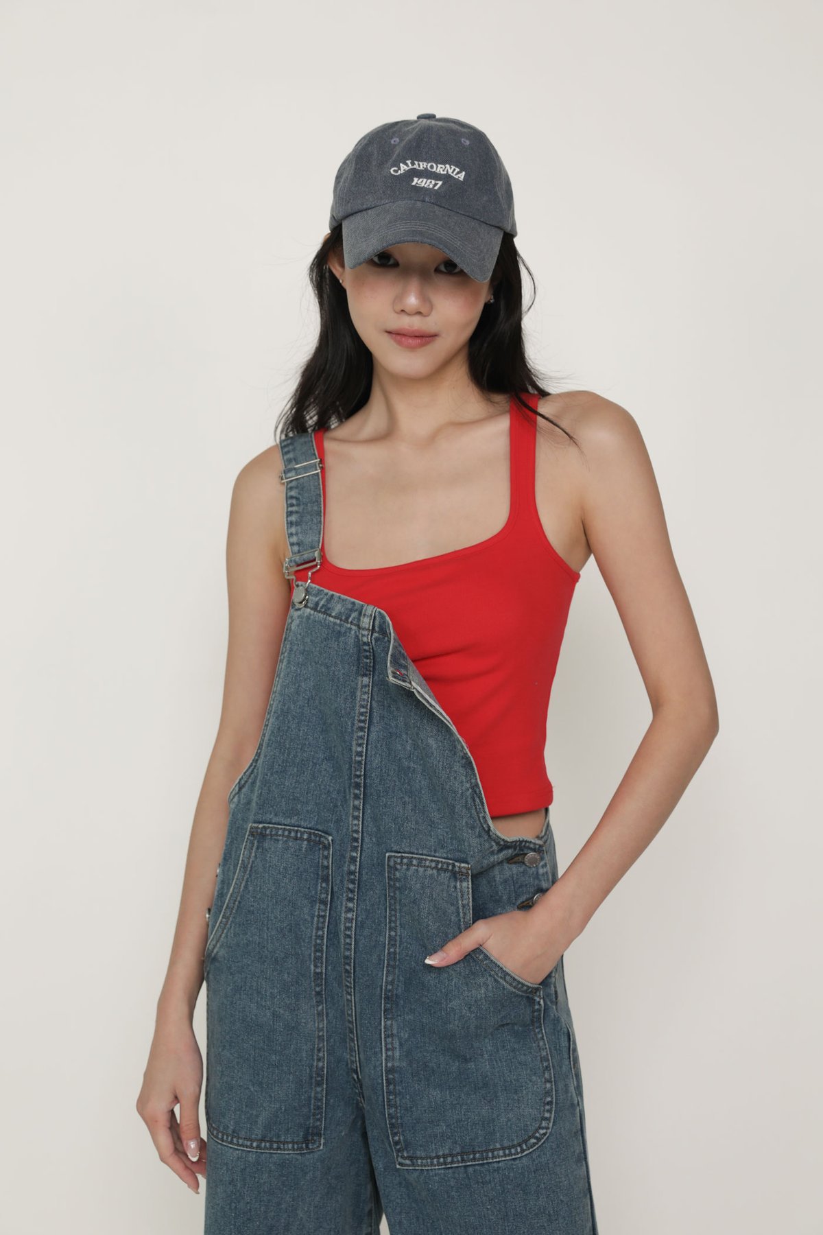 Carmen Denim Overalls (Mid Wash)