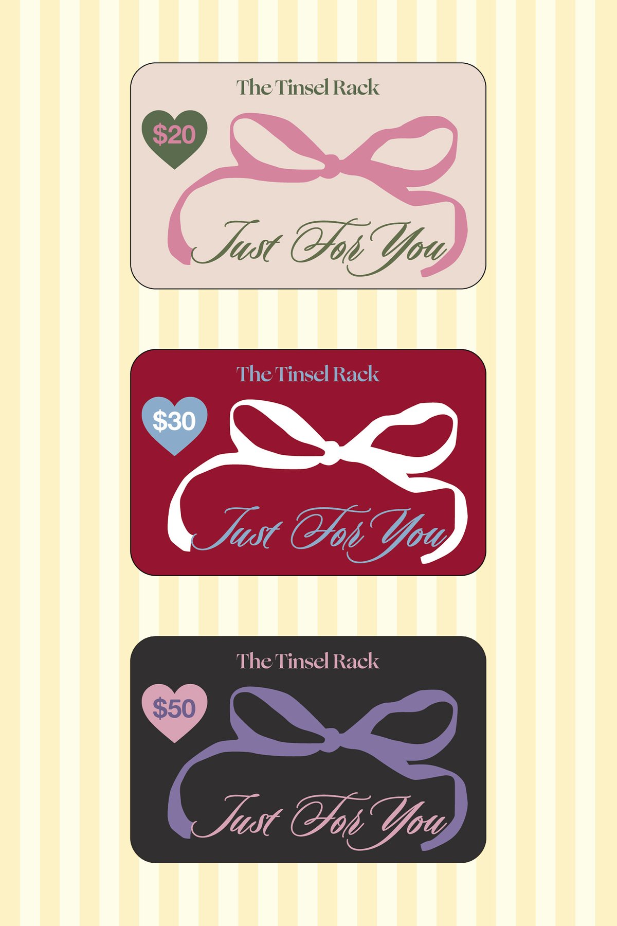Physical Gift Card ($20, $30, $50)