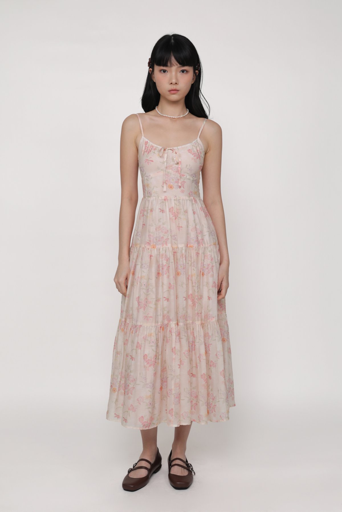 Kassie Tiered Dress (Pink)