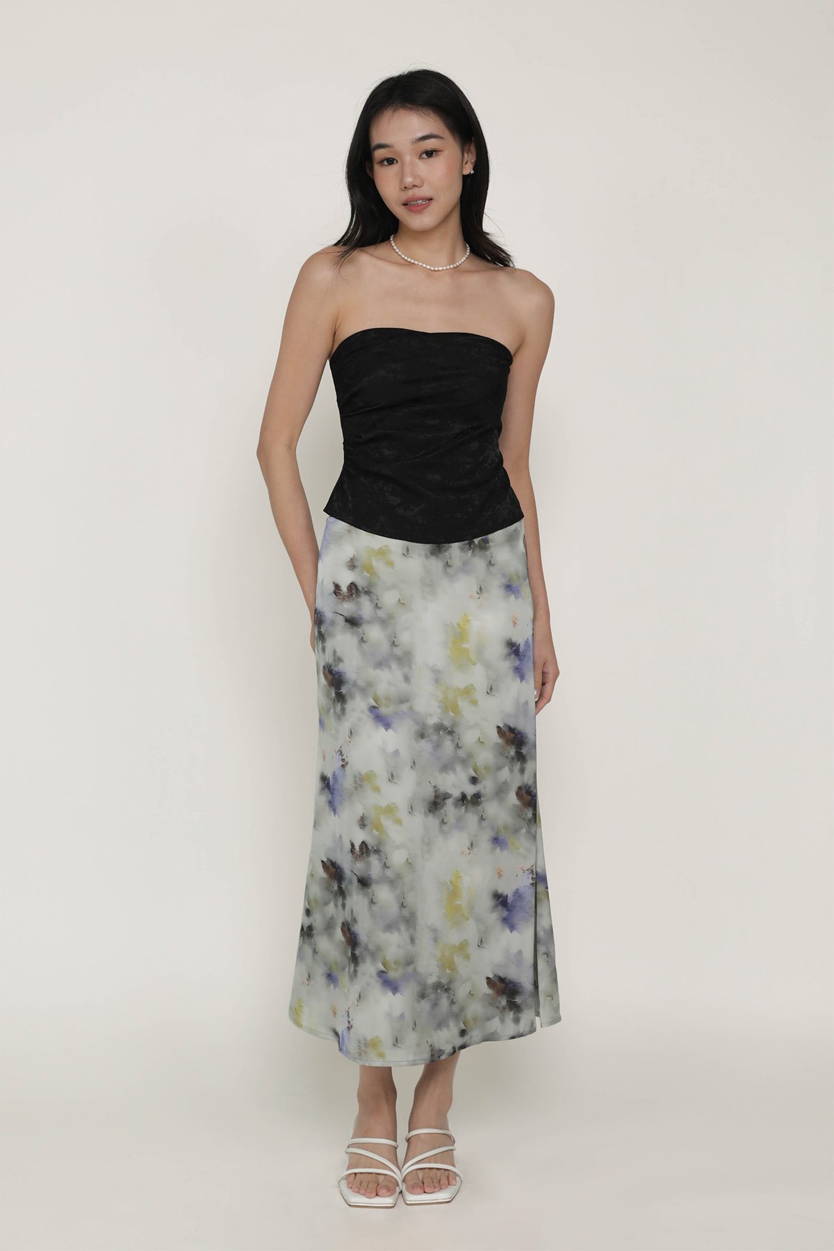 Narin Tube Top (Black Jacquard)