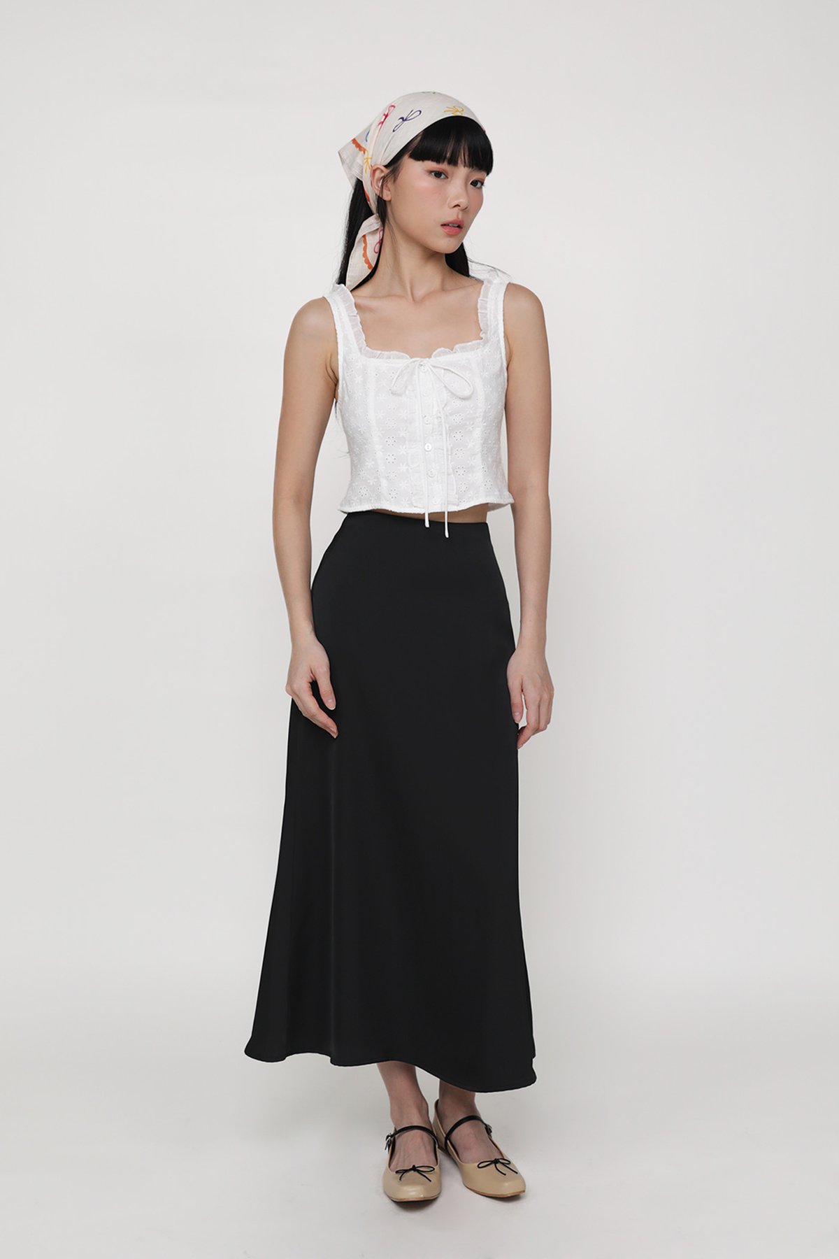 Nicolette Midi Skirt (Black)