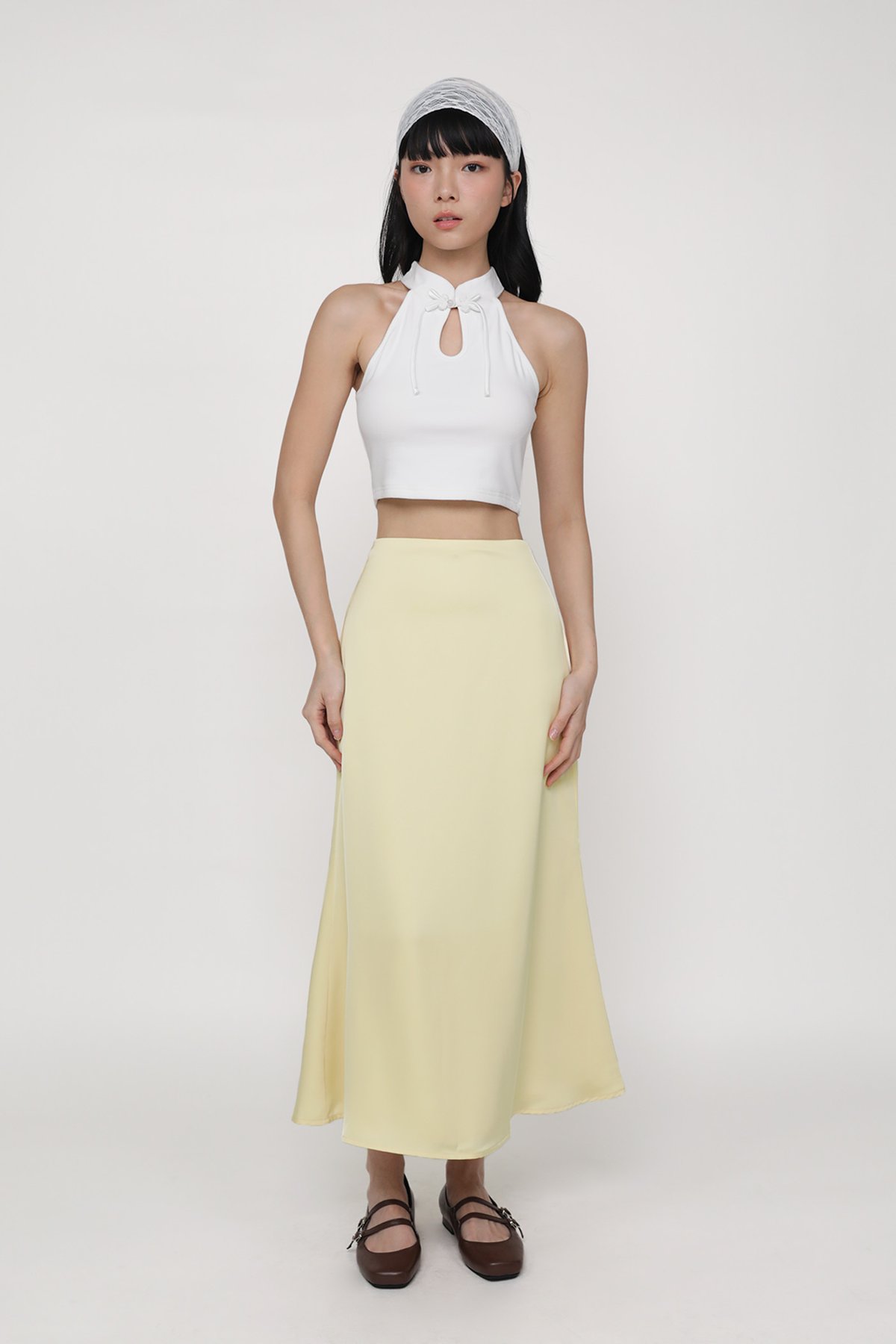 Nicolette Midi Skirt (Yellow)