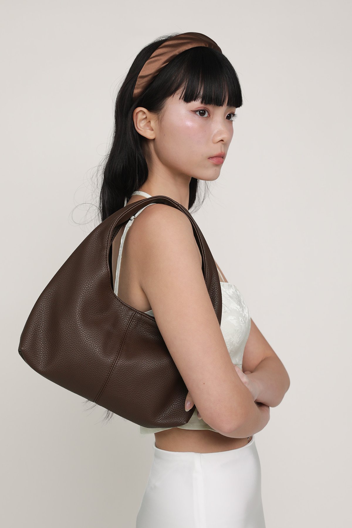 Bella Mini Hobo Bag (Dark Espresso)