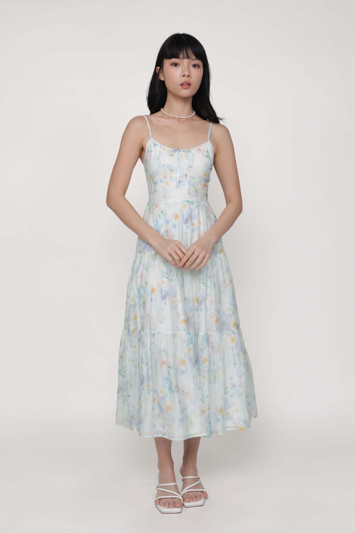 Kassie Tiered Dress (Blue)