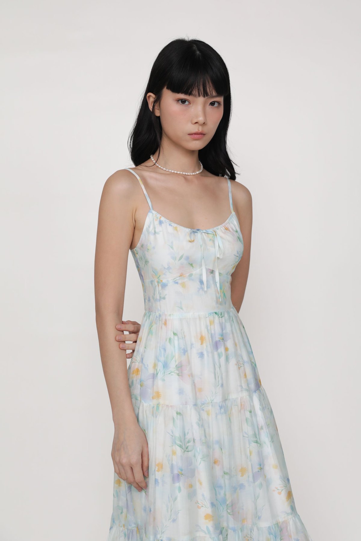 Kassie Tiered Dress (Blue)