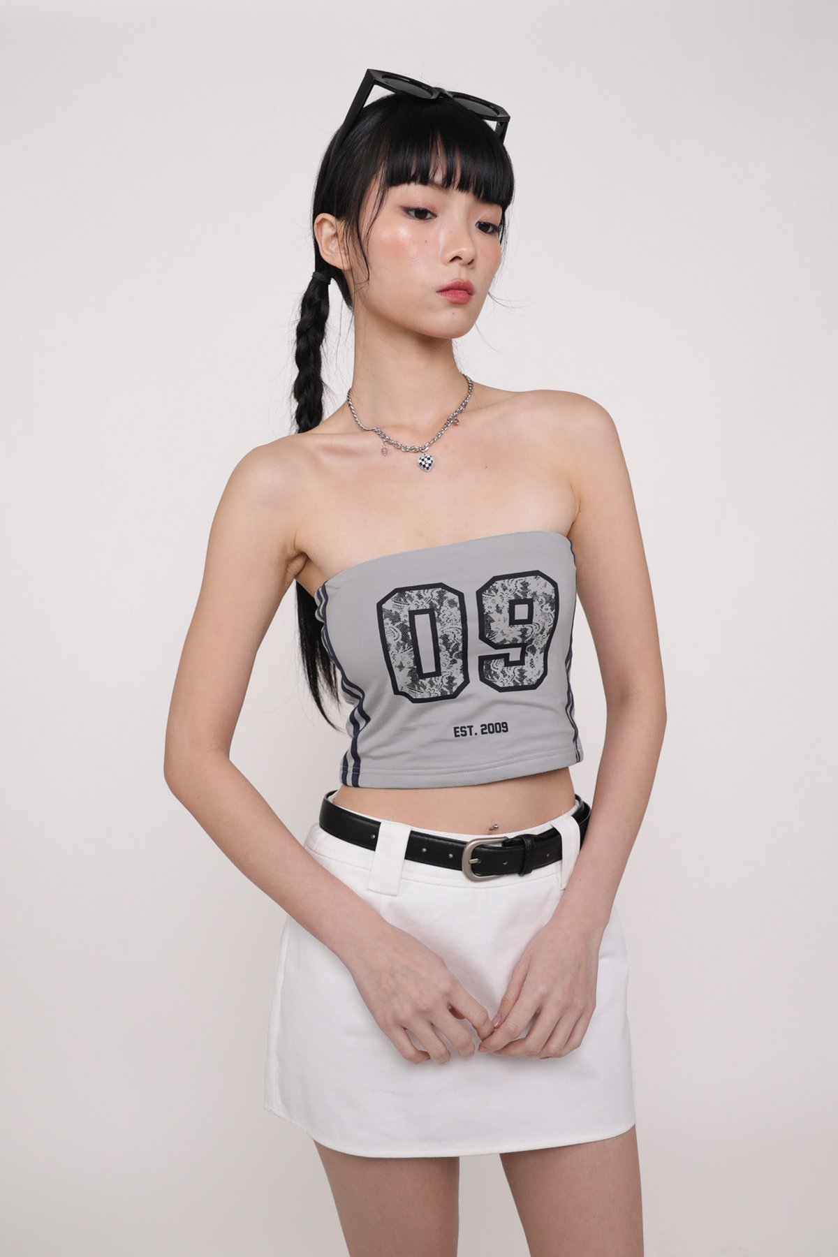 Brynne Tube Padded Top (Grey)