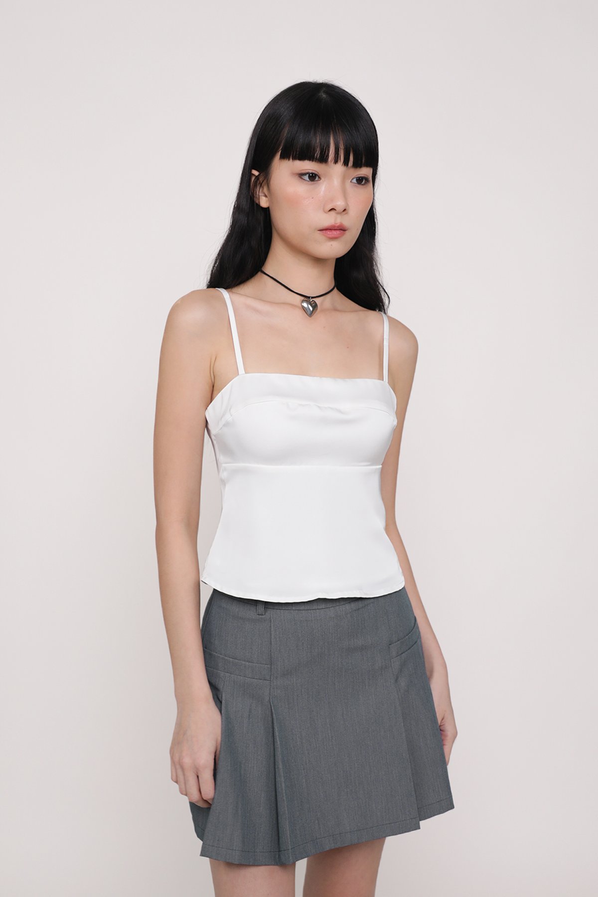 Jovie Basic Padded Top (White)