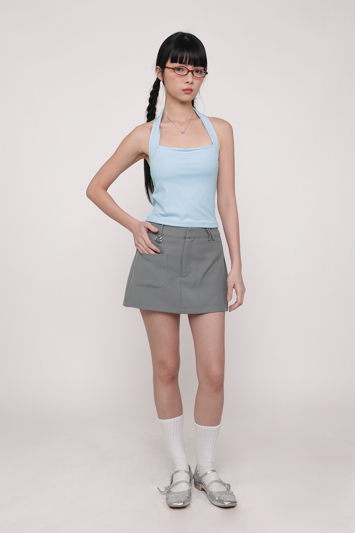 Carla Pocket Skorts (Grey)