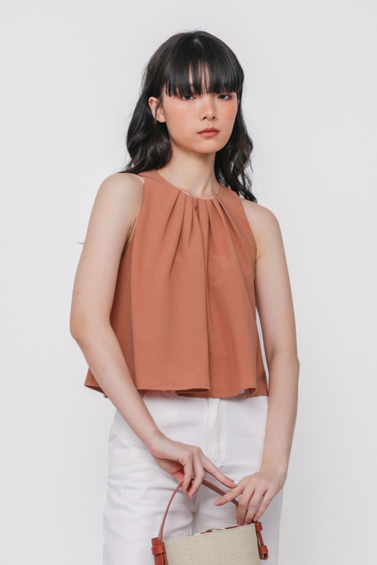 Jon Crop Tee (Peach)