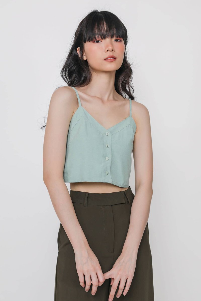 Mint best sale crop top