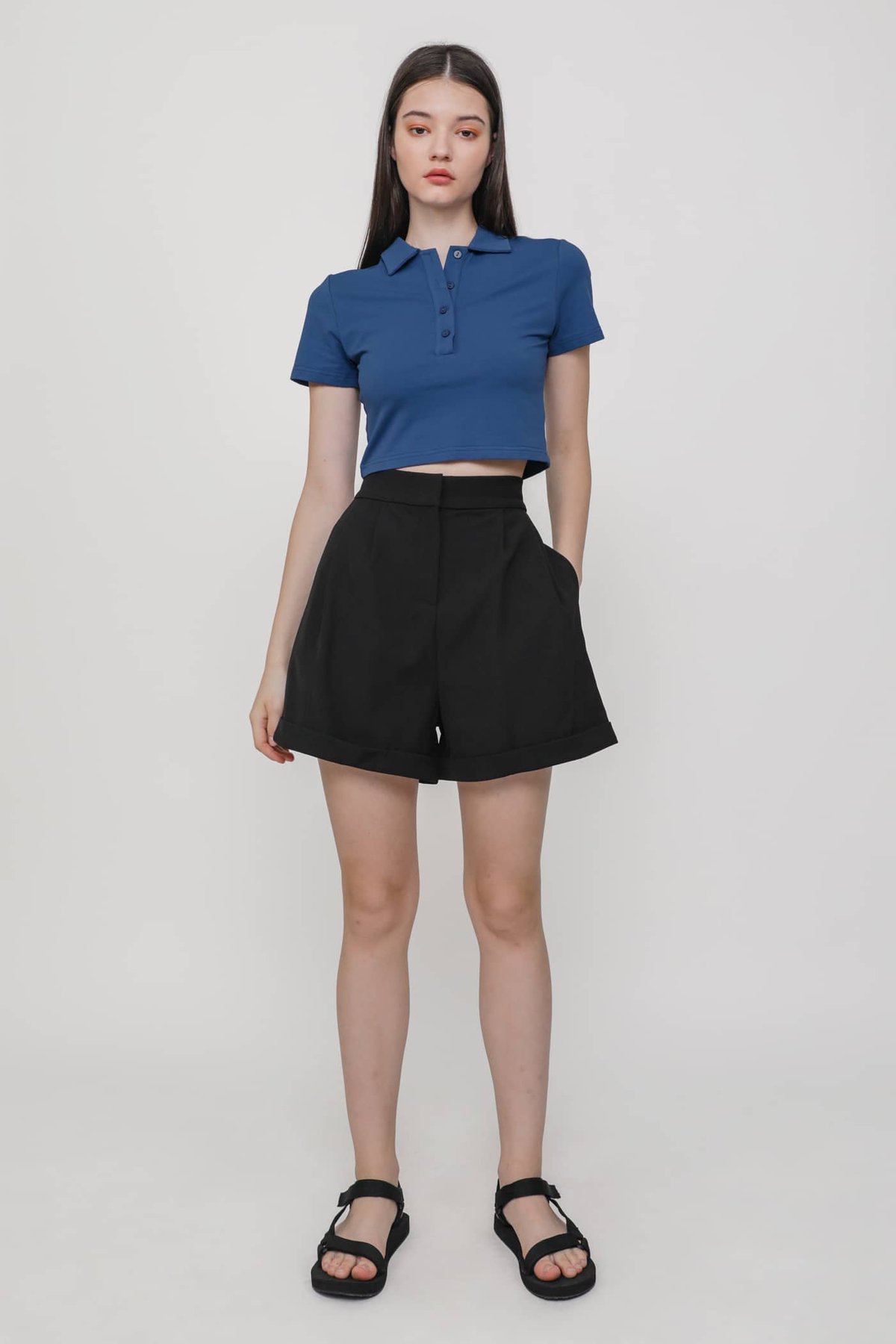 Clive Tailored Long Shorts (Black)