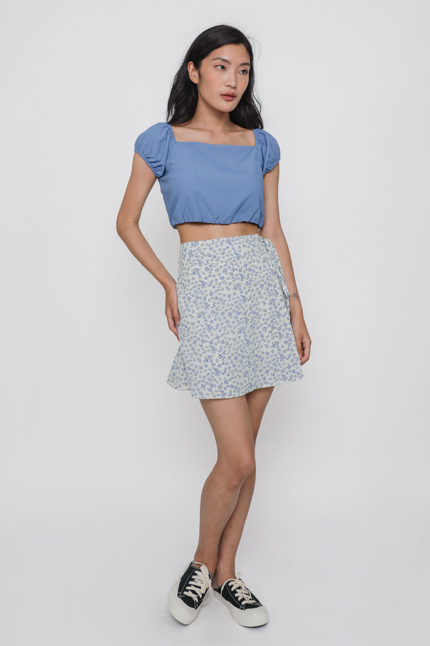 Puffy skirt clearance and crop top