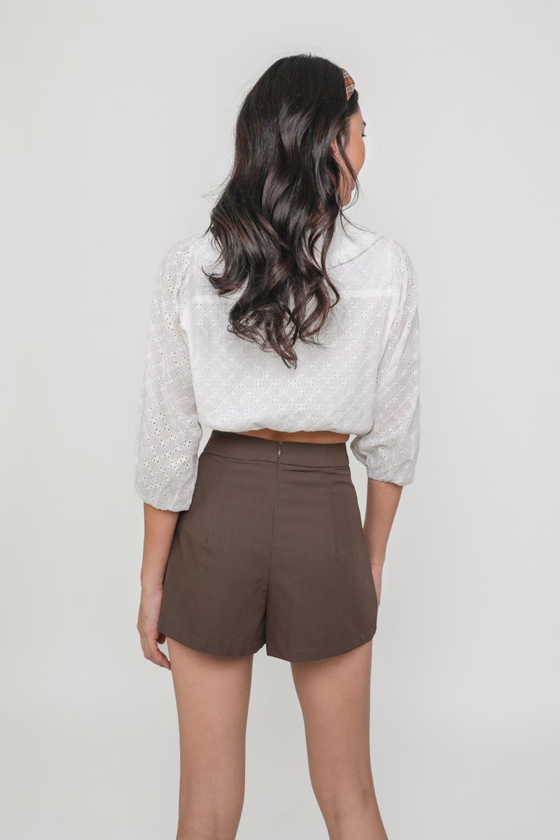 Jareth Front Pocket Shorts (Brown)