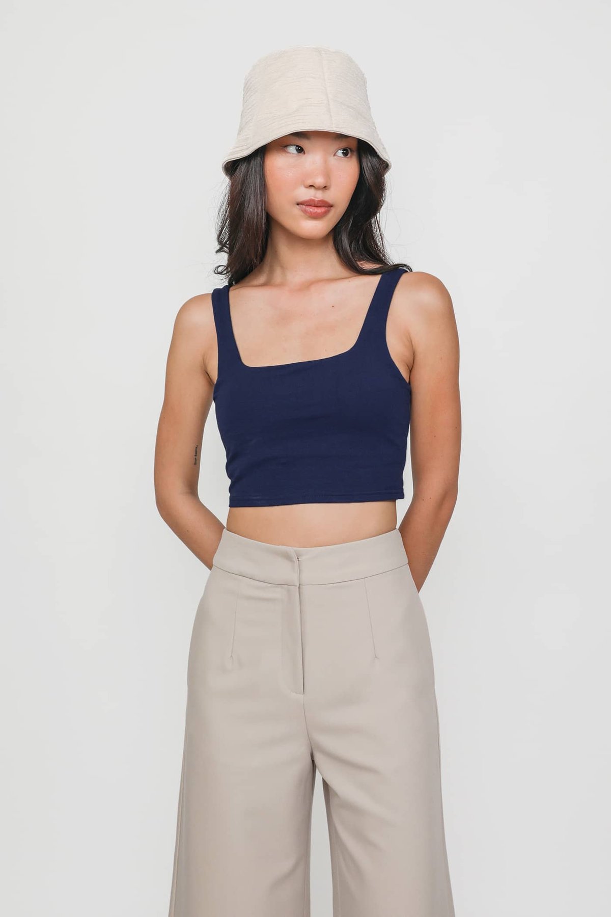 Alexis Padded Top (Navy)