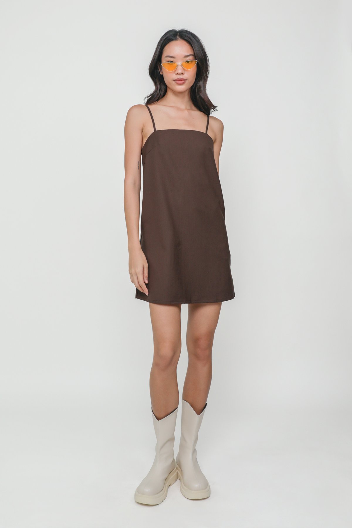 Maxine Basic Dress (Brown)