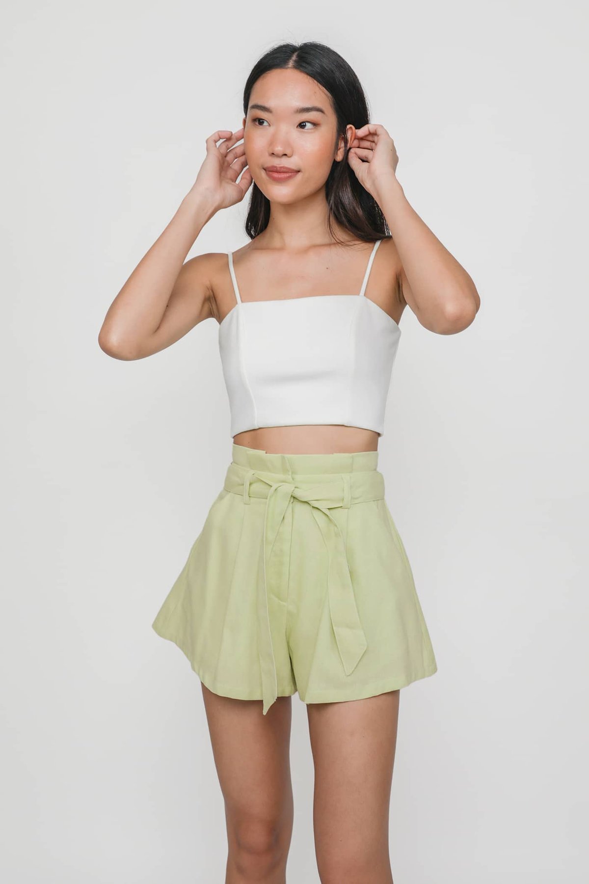 Remi Paperbag Shorts (Green)