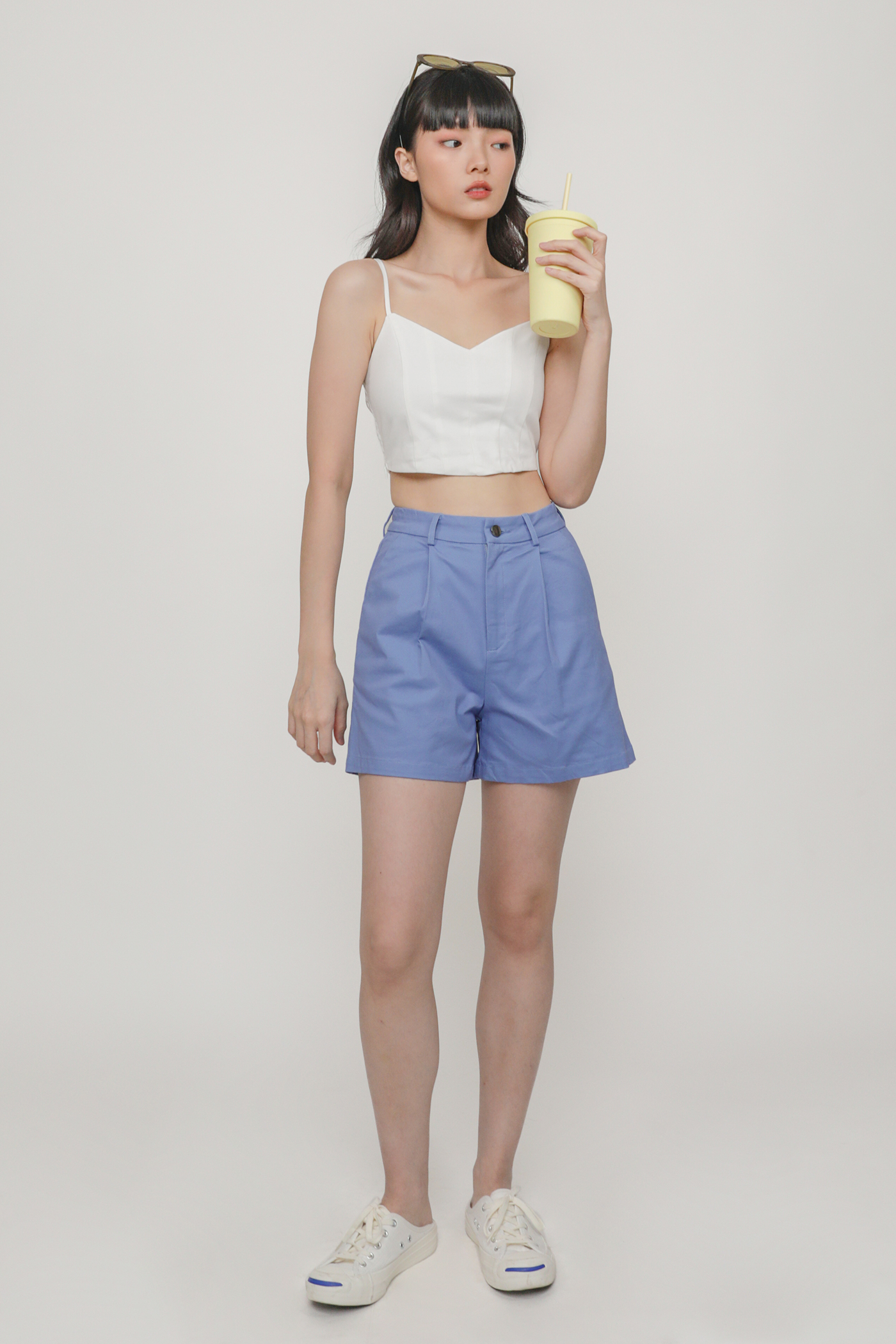 Francis High Rise Pleated Shorts curated on LTK