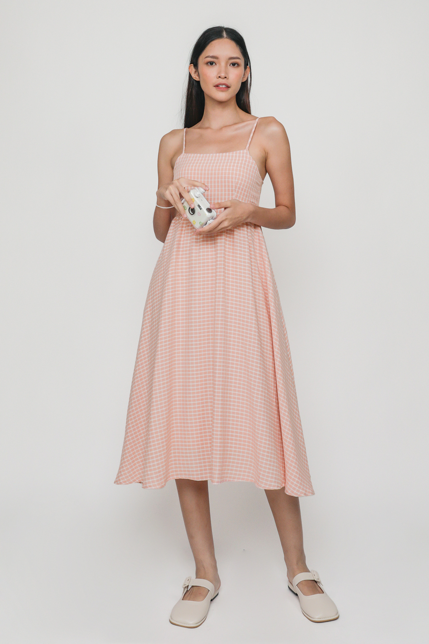 Gingham hot sale bridesmaid dresses