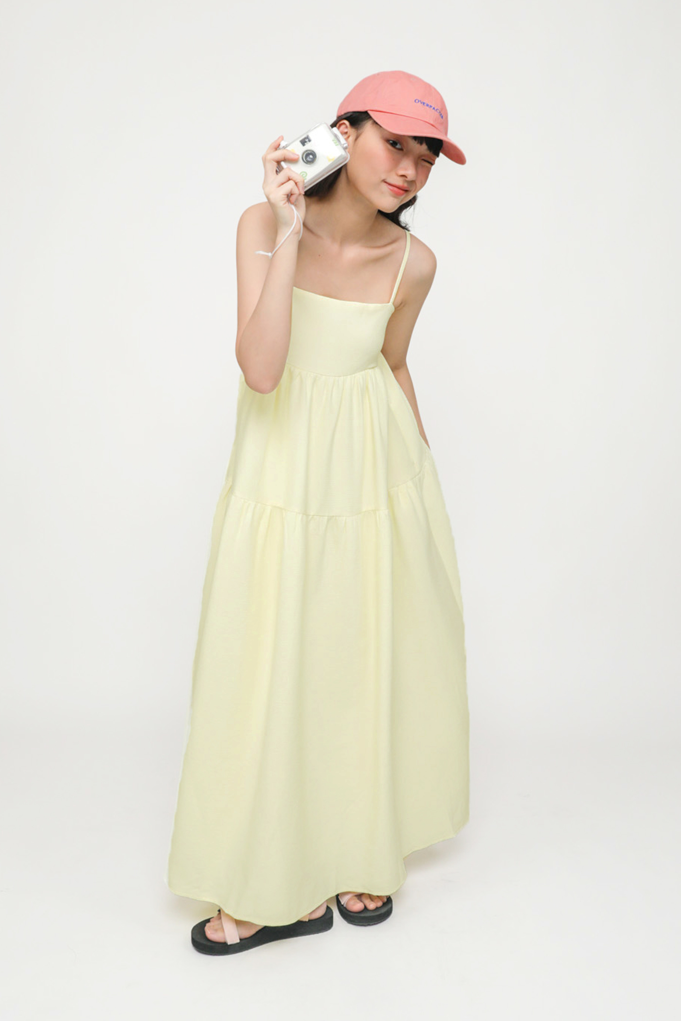 Raelynn Textured Maxi Dress (Cream) The Tinsel Rack